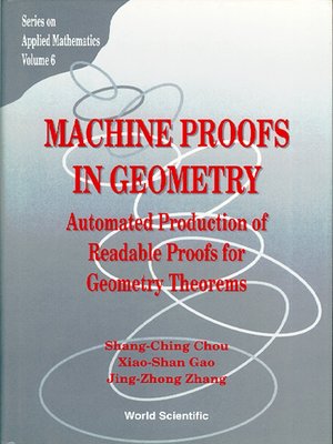 cover image of Machine Proofs In Geometry